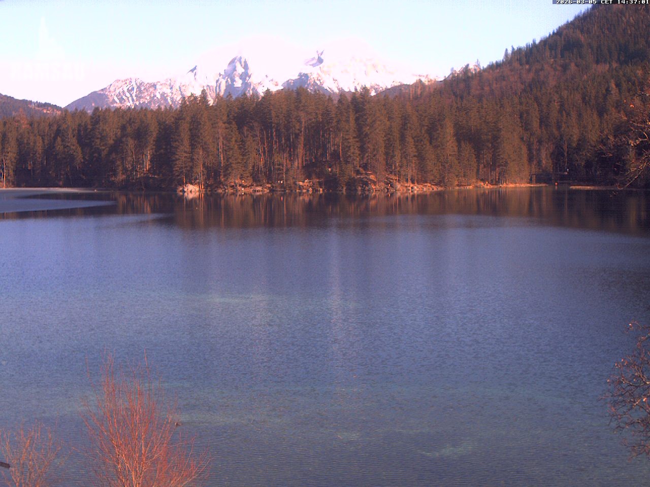 Archiv Foto Webcam Blick auf den Hintersee in Ramsau bei Berchtesgaden