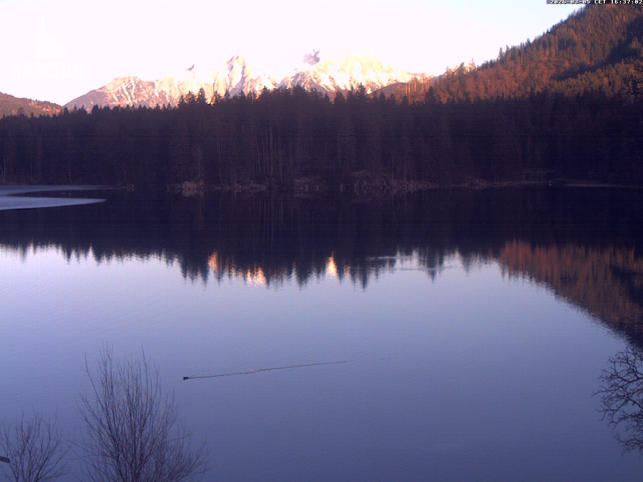 Archiv Foto Webcam Blick auf den Hintersee in Ramsau bei Berchtesgaden