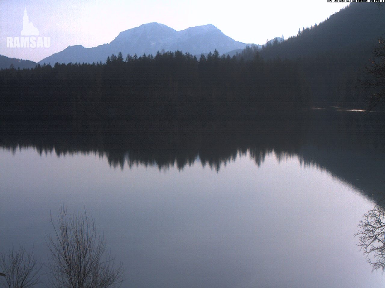 Archiv Foto Webcam Blick auf den Hintersee in Ramsau bei Berchtesgaden