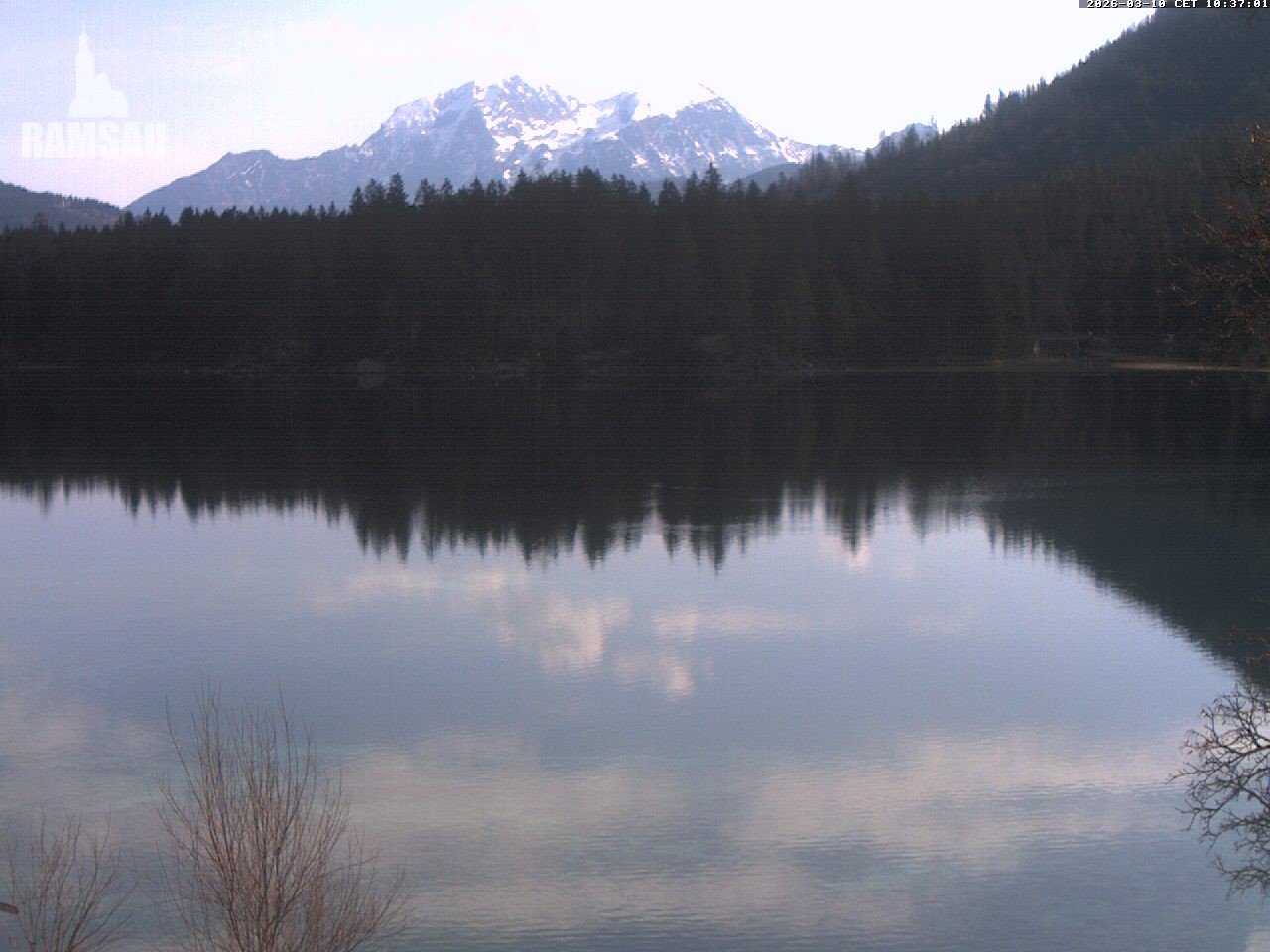 Archiv Foto Webcam Blick auf den Hintersee in Ramsau bei Berchtesgaden