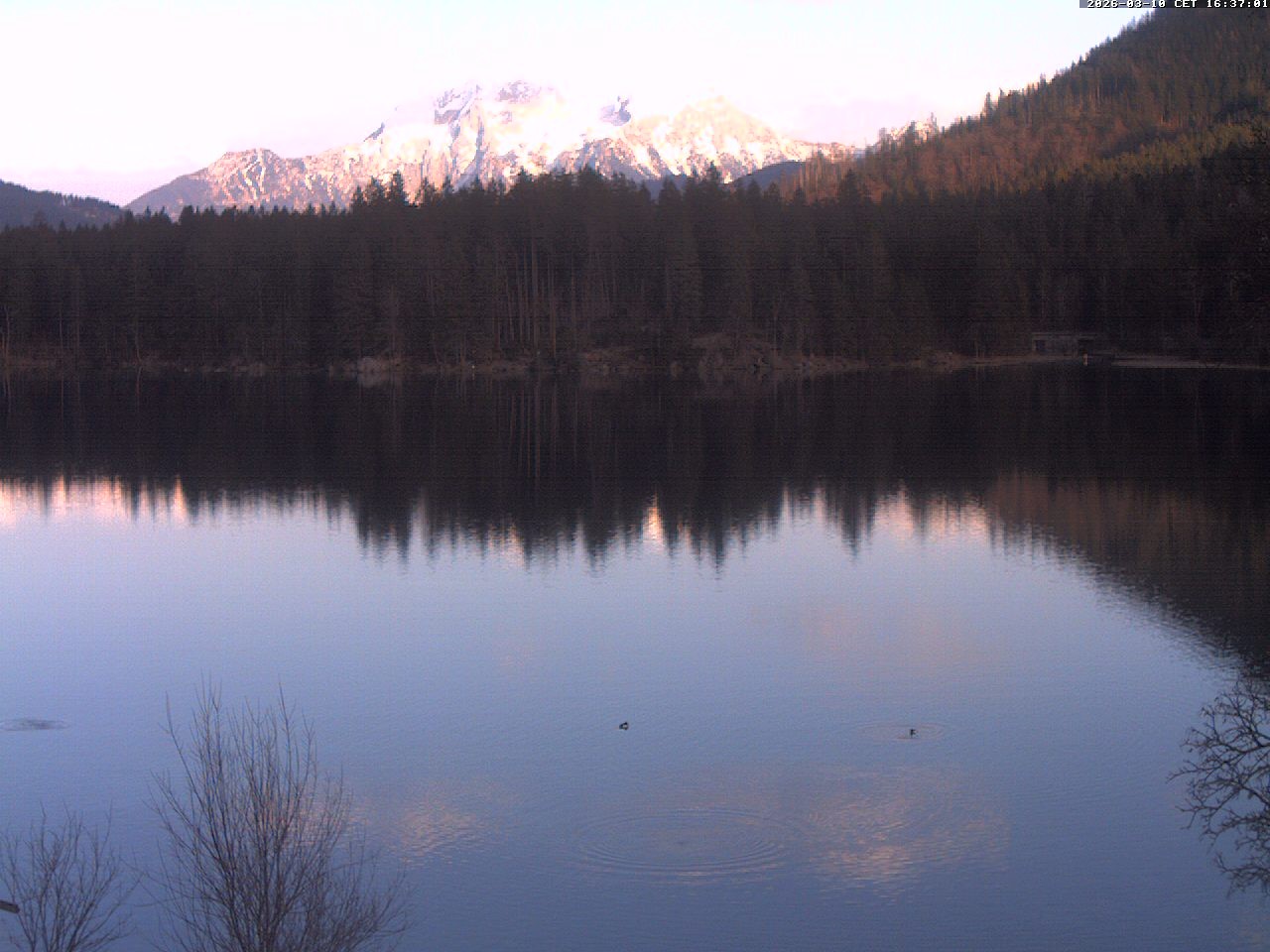 Archiv Foto Webcam Blick auf den Hintersee in Ramsau bei Berchtesgaden