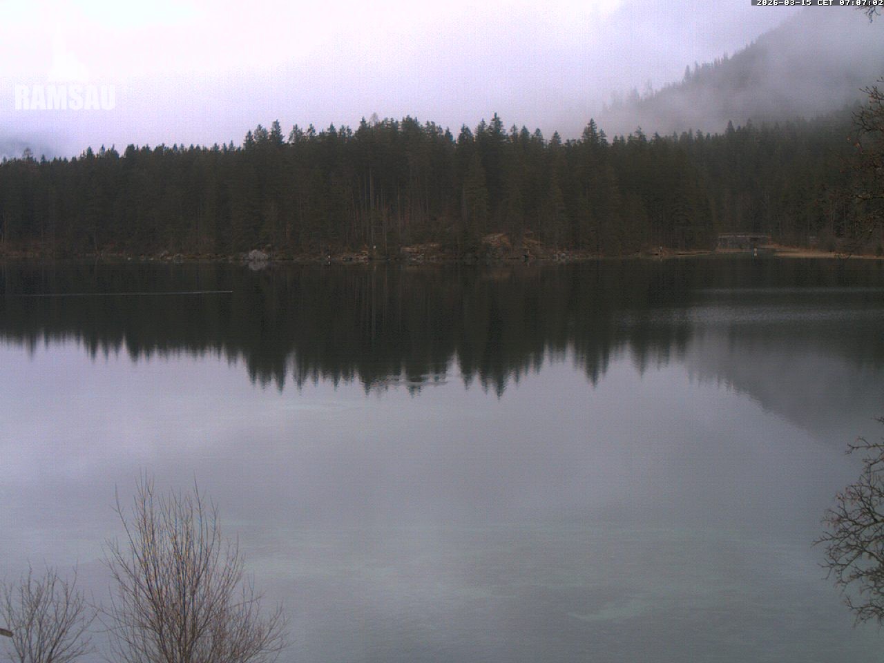 Archiv Foto Webcam Blick auf den Hintersee in Ramsau bei Berchtesgaden