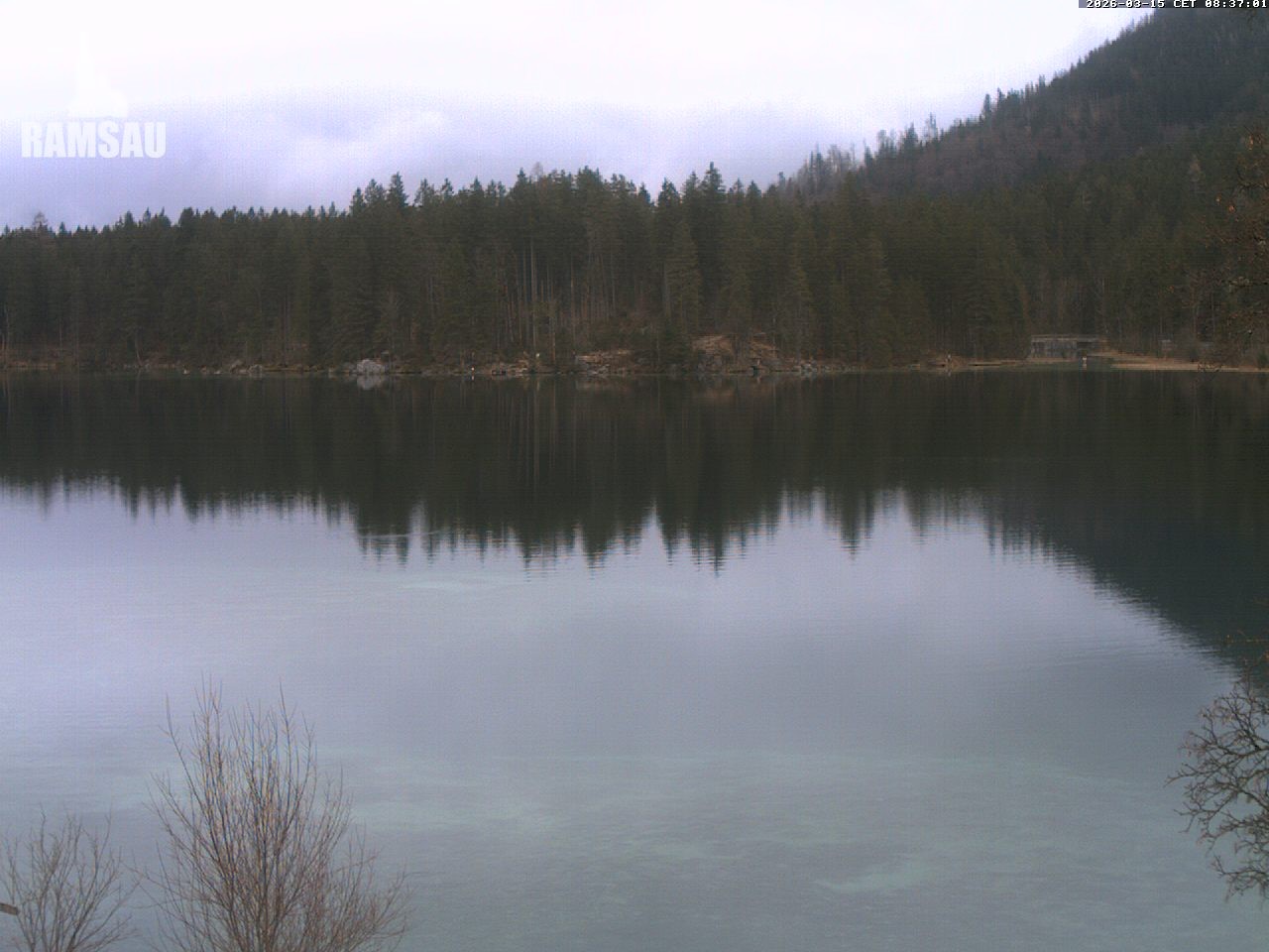 Archiv Foto Webcam Blick auf den Hintersee in Ramsau bei Berchtesgaden