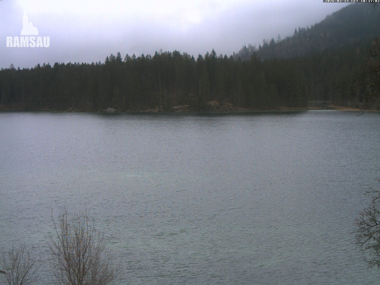 Archiv Foto Webcam Blick auf den Hintersee in Ramsau bei Berchtesgaden