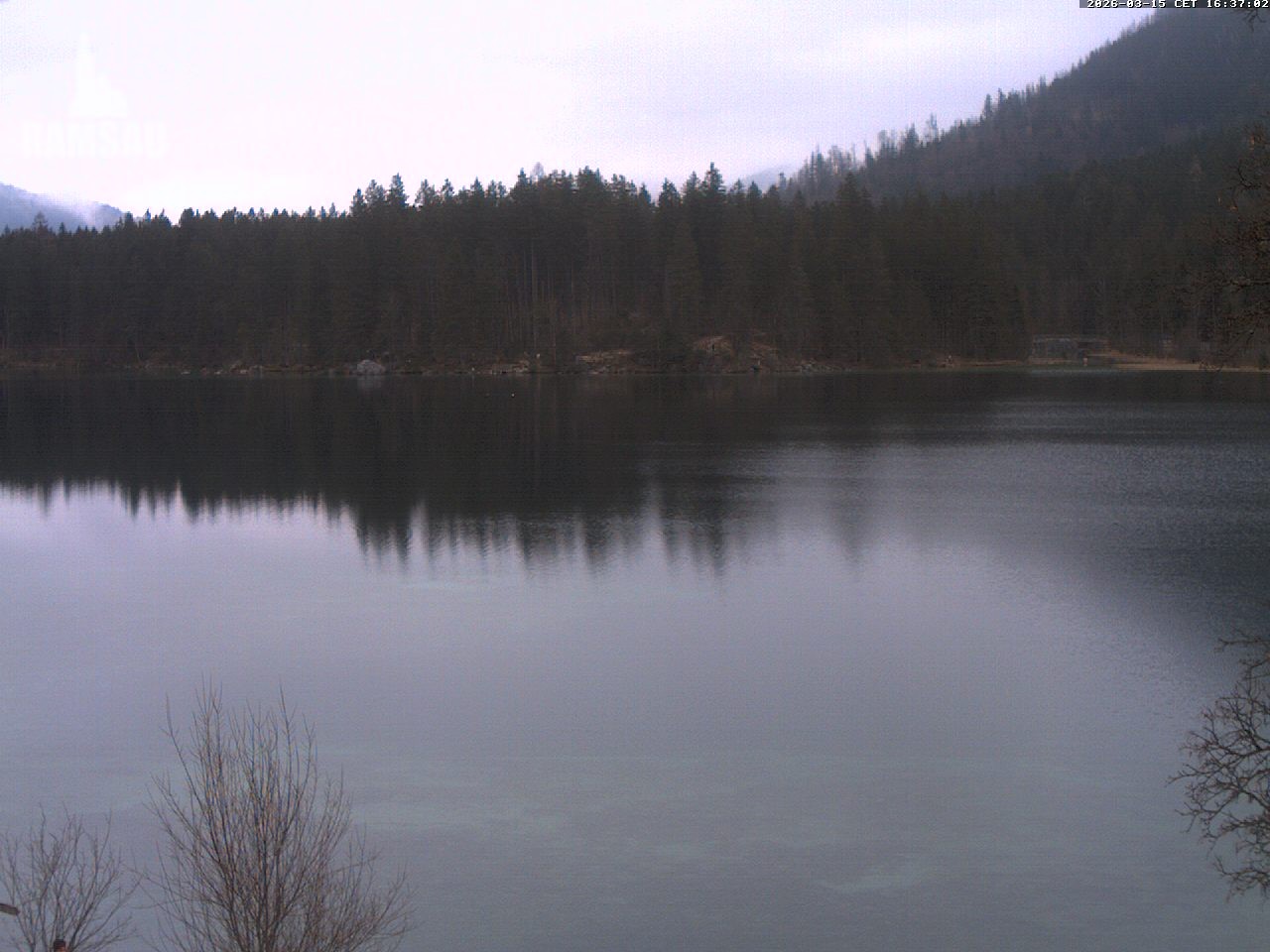 Archiv Foto Webcam Blick auf den Hintersee in Ramsau bei Berchtesgaden