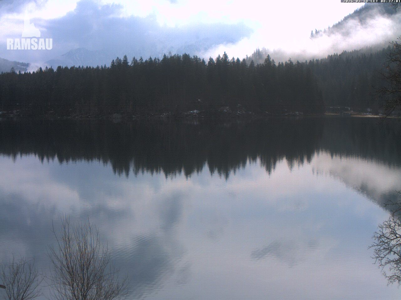 Archiv Foto Webcam Blick auf den Hintersee in Ramsau bei Berchtesgaden