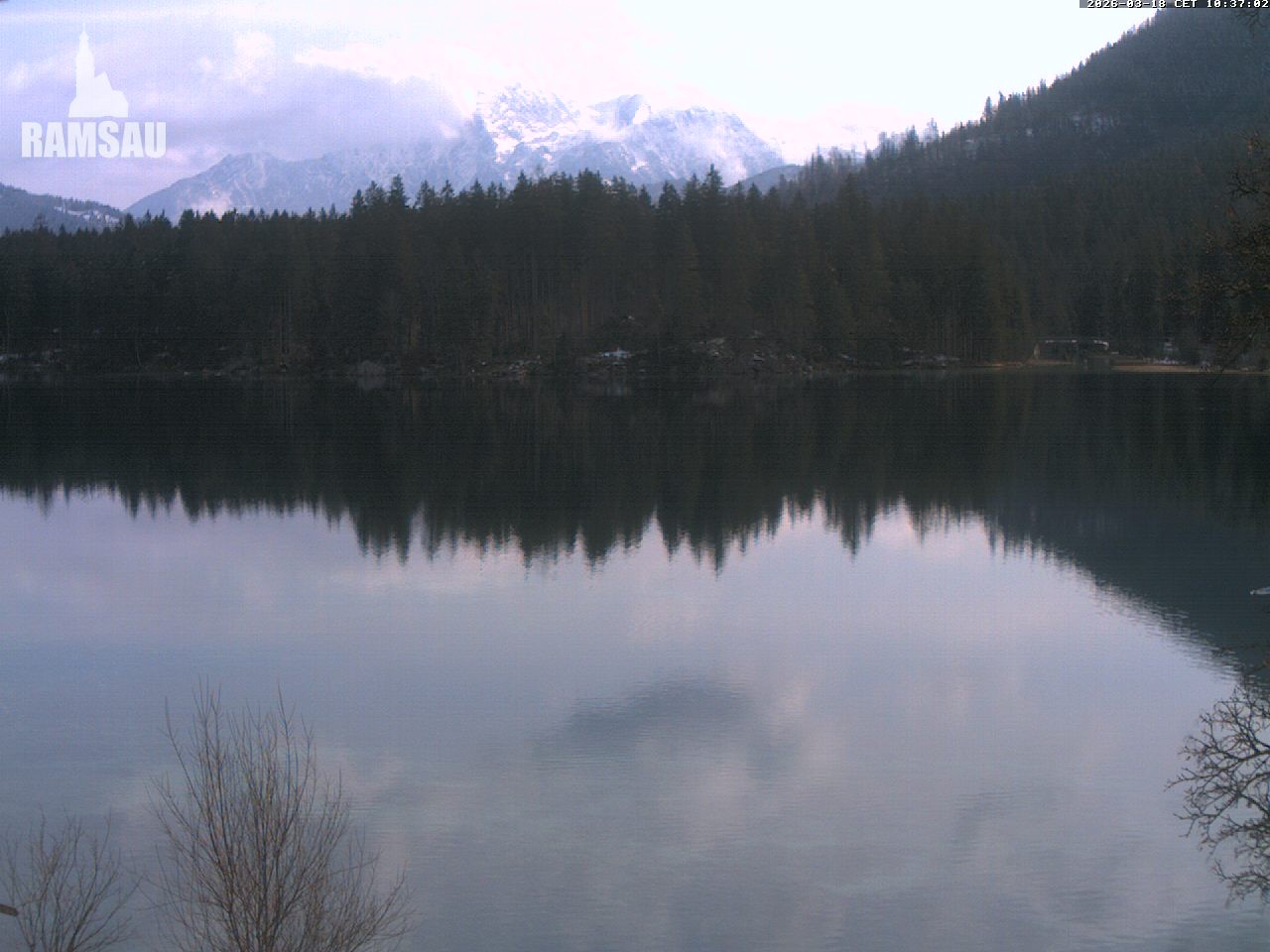 Archiv Foto Webcam Blick auf den Hintersee in Ramsau bei Berchtesgaden