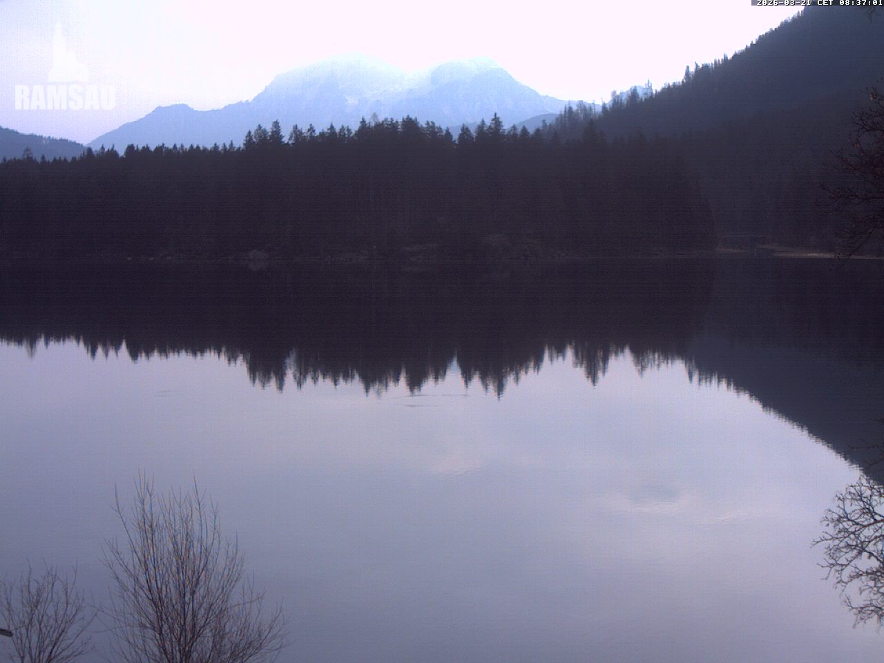 Archiv Foto Webcam Blick auf den Hintersee in Ramsau bei Berchtesgaden
