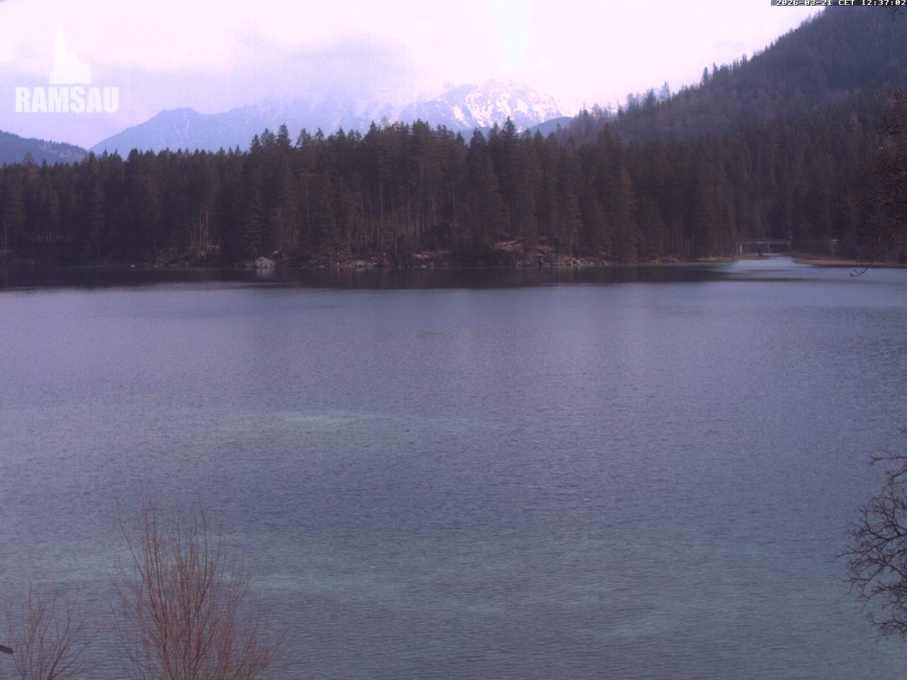 Archiv Foto Webcam Blick auf den Hintersee in Ramsau bei Berchtesgaden