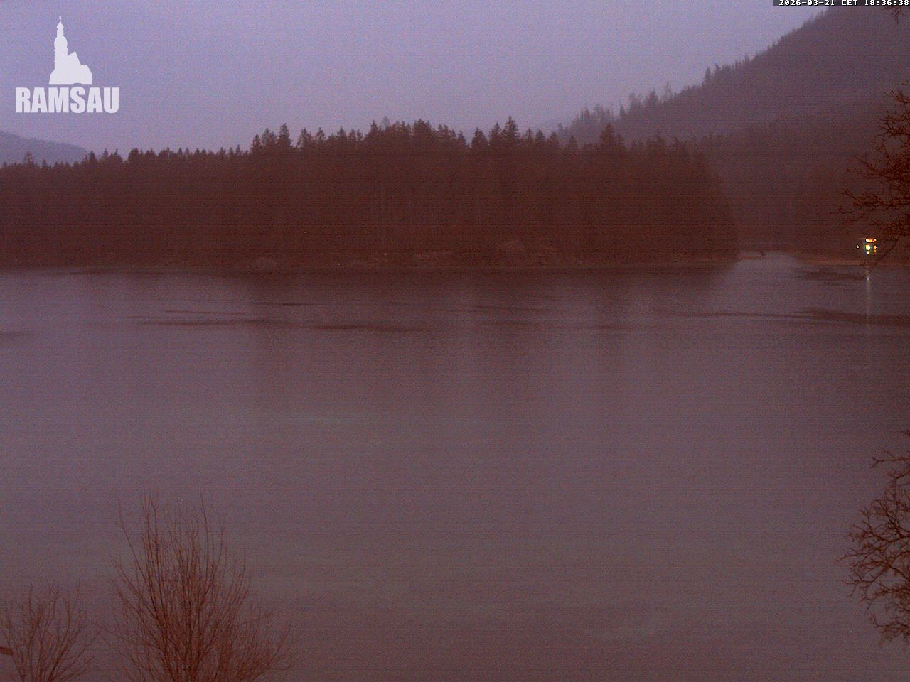 Archiv Foto Webcam Blick auf den Hintersee in Ramsau bei Berchtesgaden