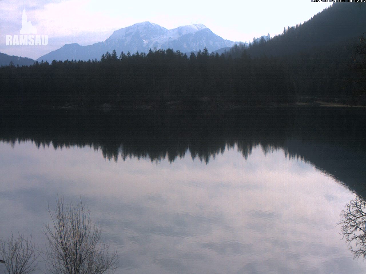 Archiv Foto Webcam Blick auf den Hintersee in Ramsau bei Berchtesgaden