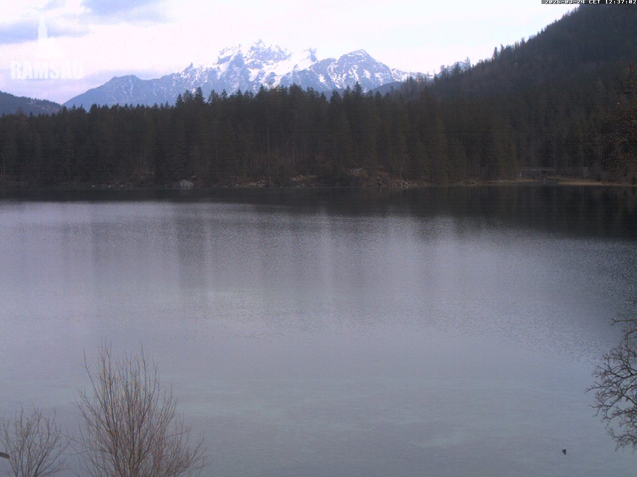 Archiv Foto Webcam Blick auf den Hintersee in Ramsau bei Berchtesgaden