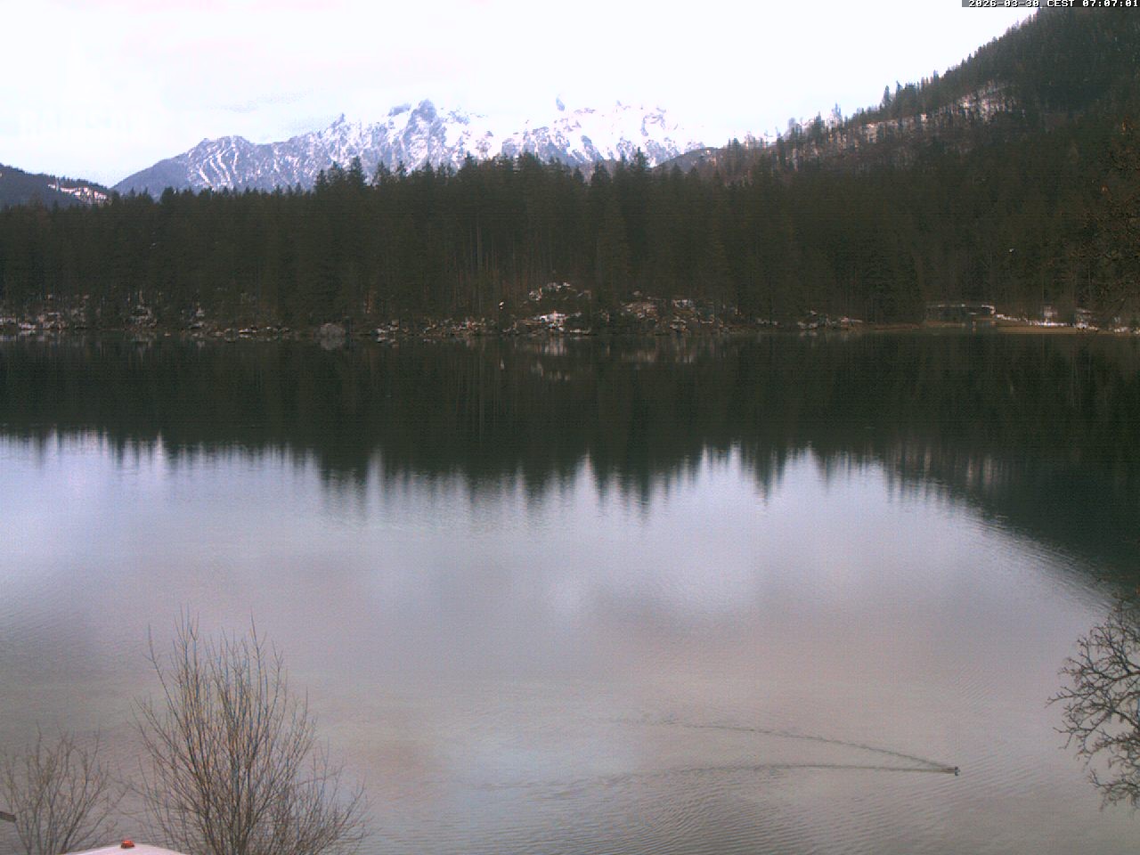 Archiv Foto Webcam Blick auf den Hintersee in Ramsau bei Berchtesgaden