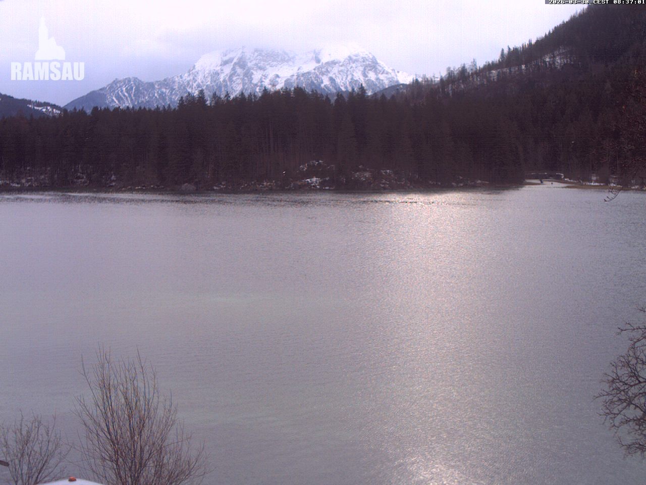 Archiv Foto Webcam Blick auf den Hintersee in Ramsau bei Berchtesgaden