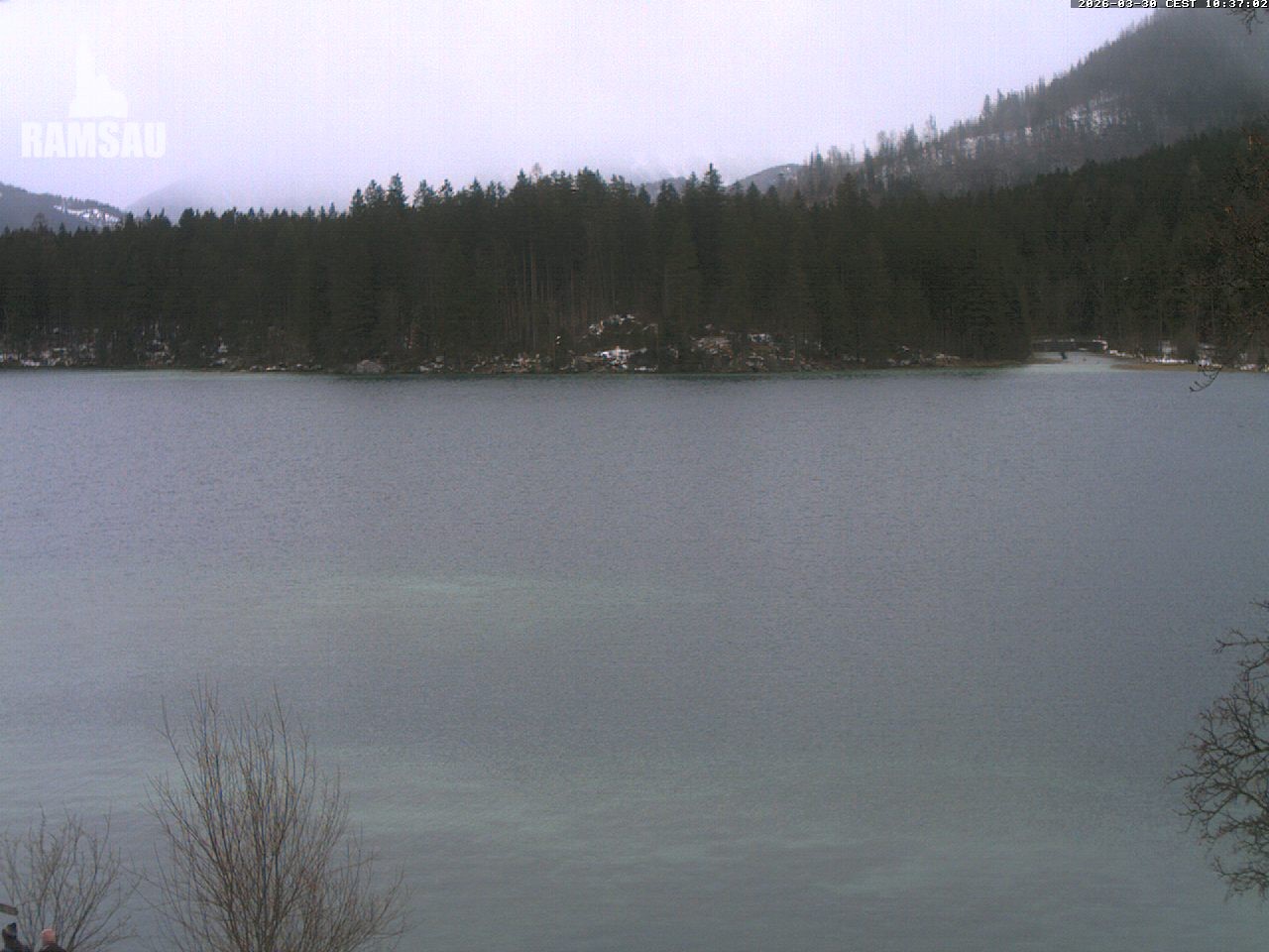 Archiv Foto Webcam Blick auf den Hintersee in Ramsau bei Berchtesgaden