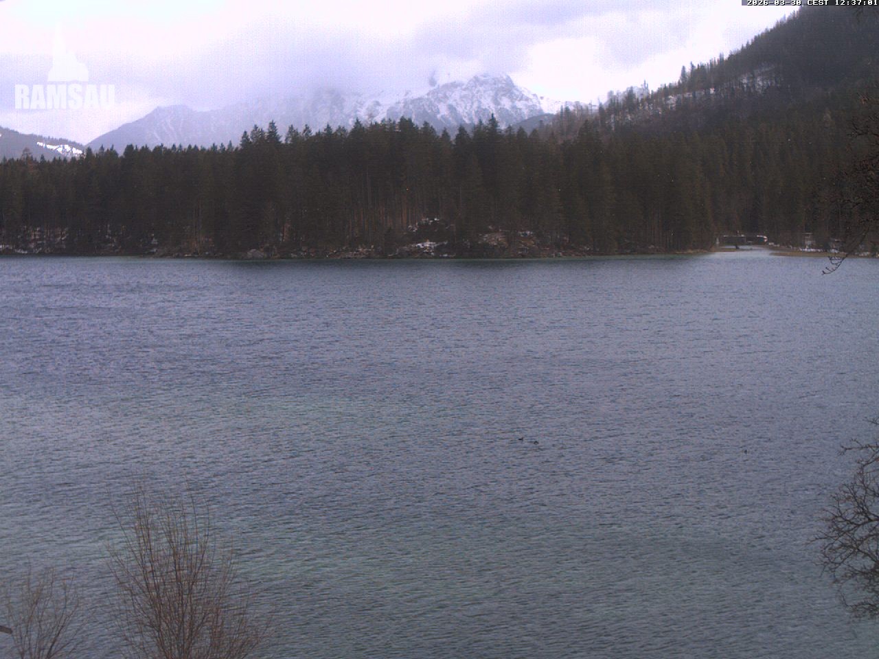 Archiv Foto Webcam Blick auf den Hintersee in Ramsau bei Berchtesgaden