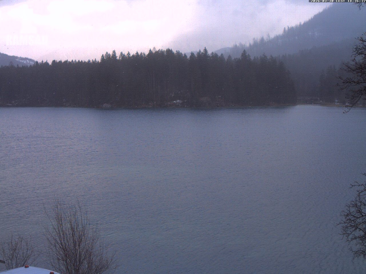 Archiv Foto Webcam Blick auf den Hintersee in Ramsau bei Berchtesgaden