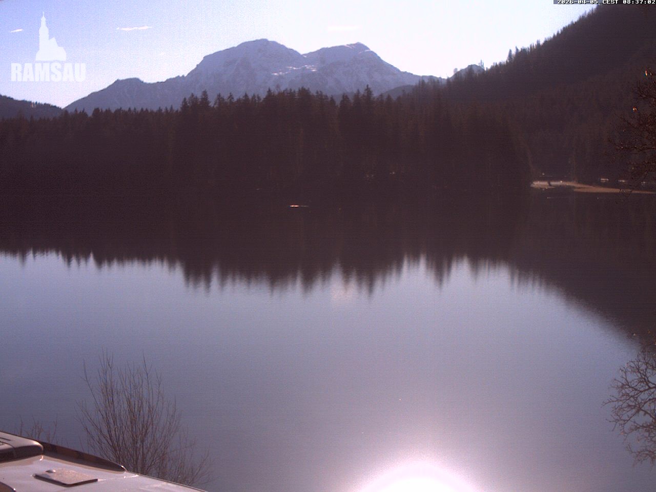 Archiv Foto Webcam Blick auf den Hintersee in Ramsau bei Berchtesgaden