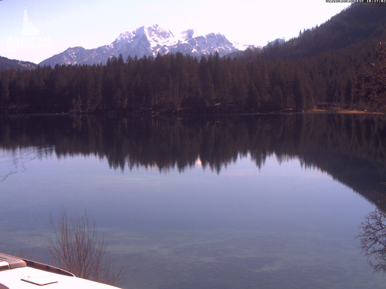 Archiv Foto Webcam Blick auf den Hintersee in Ramsau bei Berchtesgaden