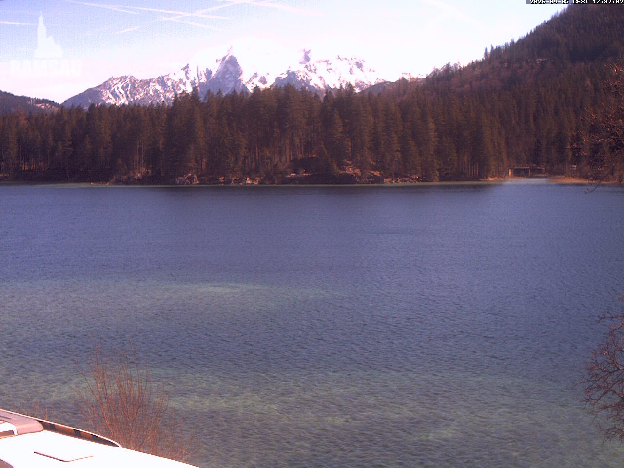 Archiv Foto Webcam Blick auf den Hintersee in Ramsau bei Berchtesgaden