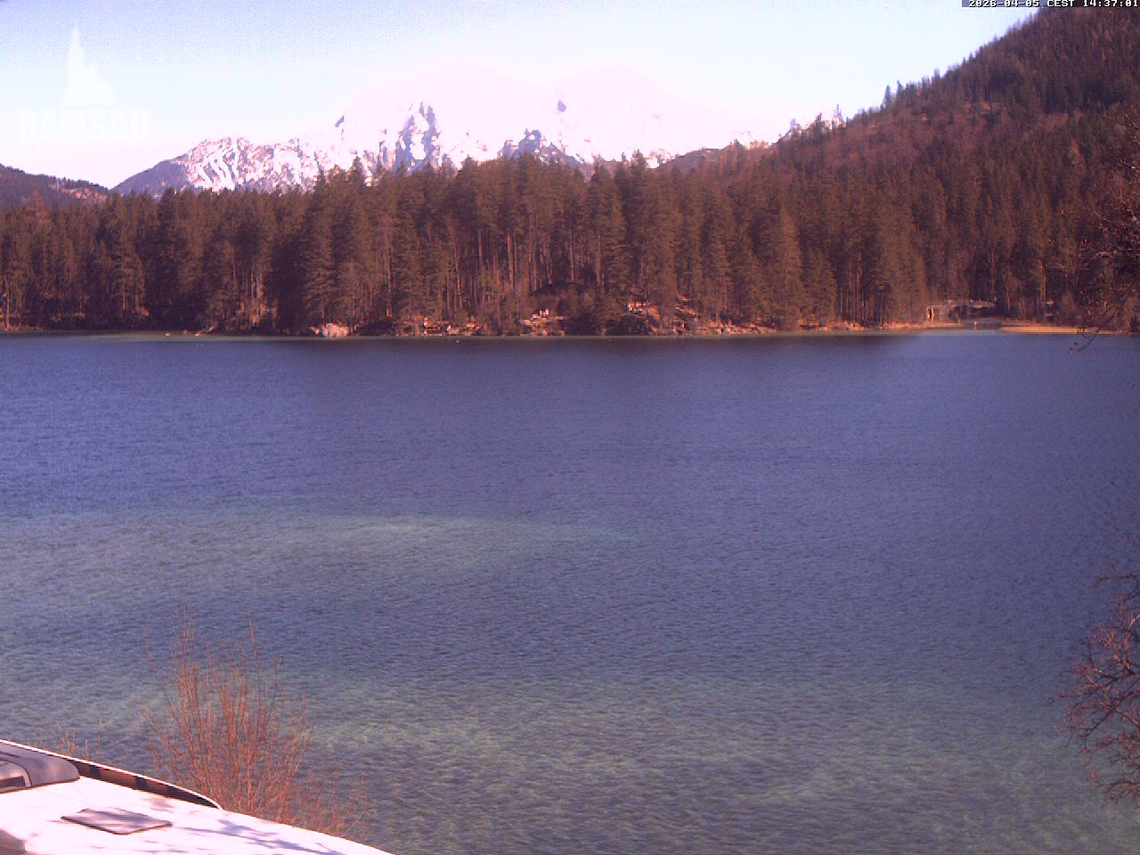 Archiv Foto Webcam Blick auf den Hintersee in Ramsau bei Berchtesgaden