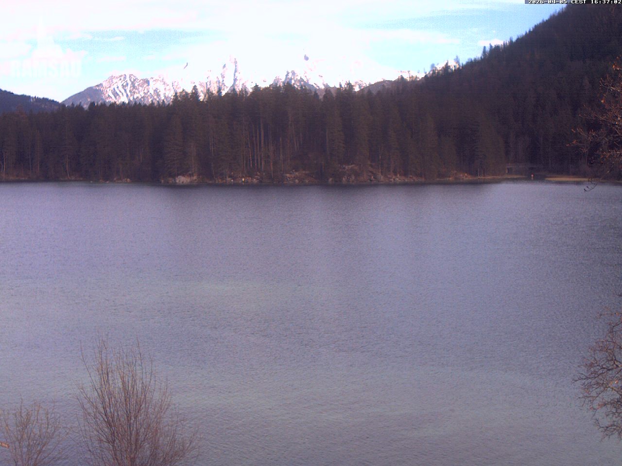 Archiv Foto Webcam Blick auf den Hintersee in Ramsau bei Berchtesgaden