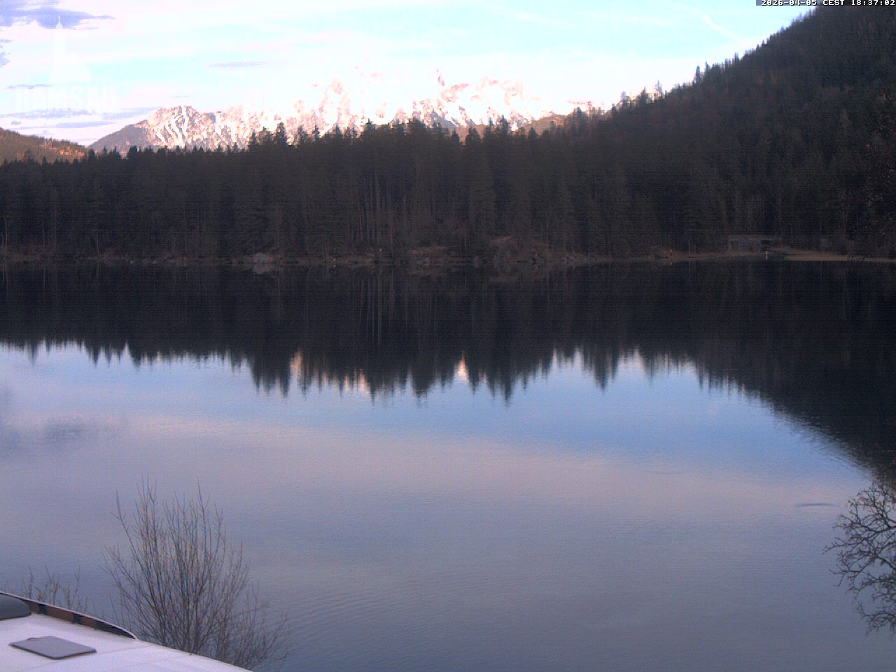 Archiv Foto Webcam Blick auf den Hintersee in Ramsau bei Berchtesgaden
