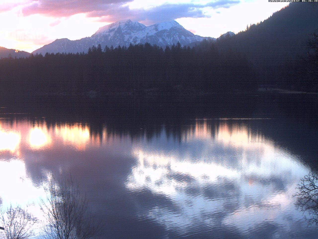 Archiv Foto Webcam Blick auf den Hintersee in Ramsau bei Berchtesgaden
