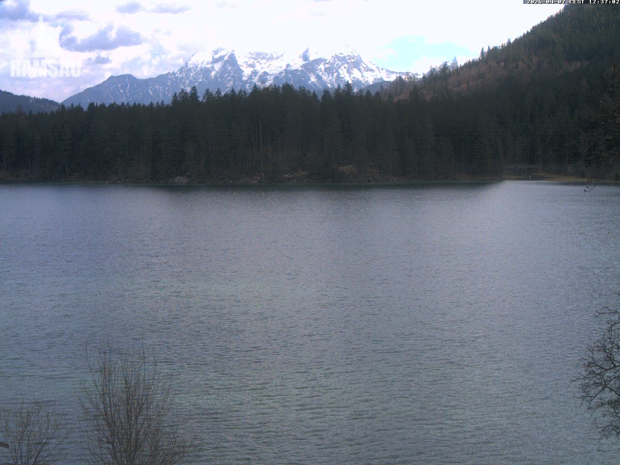 Archiv Foto Webcam Blick auf den Hintersee in Ramsau bei Berchtesgaden