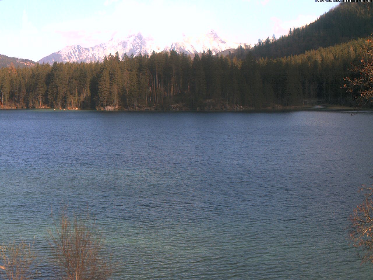 Archiv Foto Webcam Blick auf den Hintersee in Ramsau bei Berchtesgaden