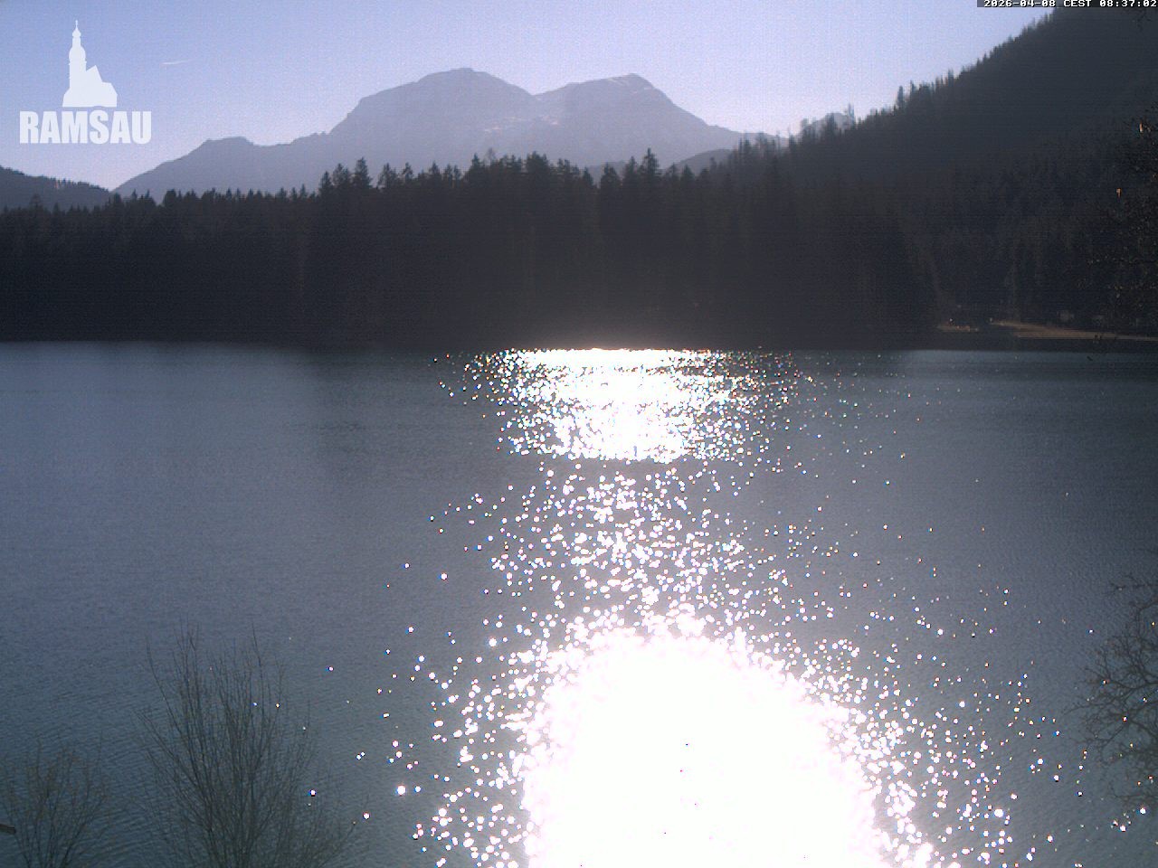 Archiv Foto Webcam Blick auf den Hintersee in Ramsau bei Berchtesgaden