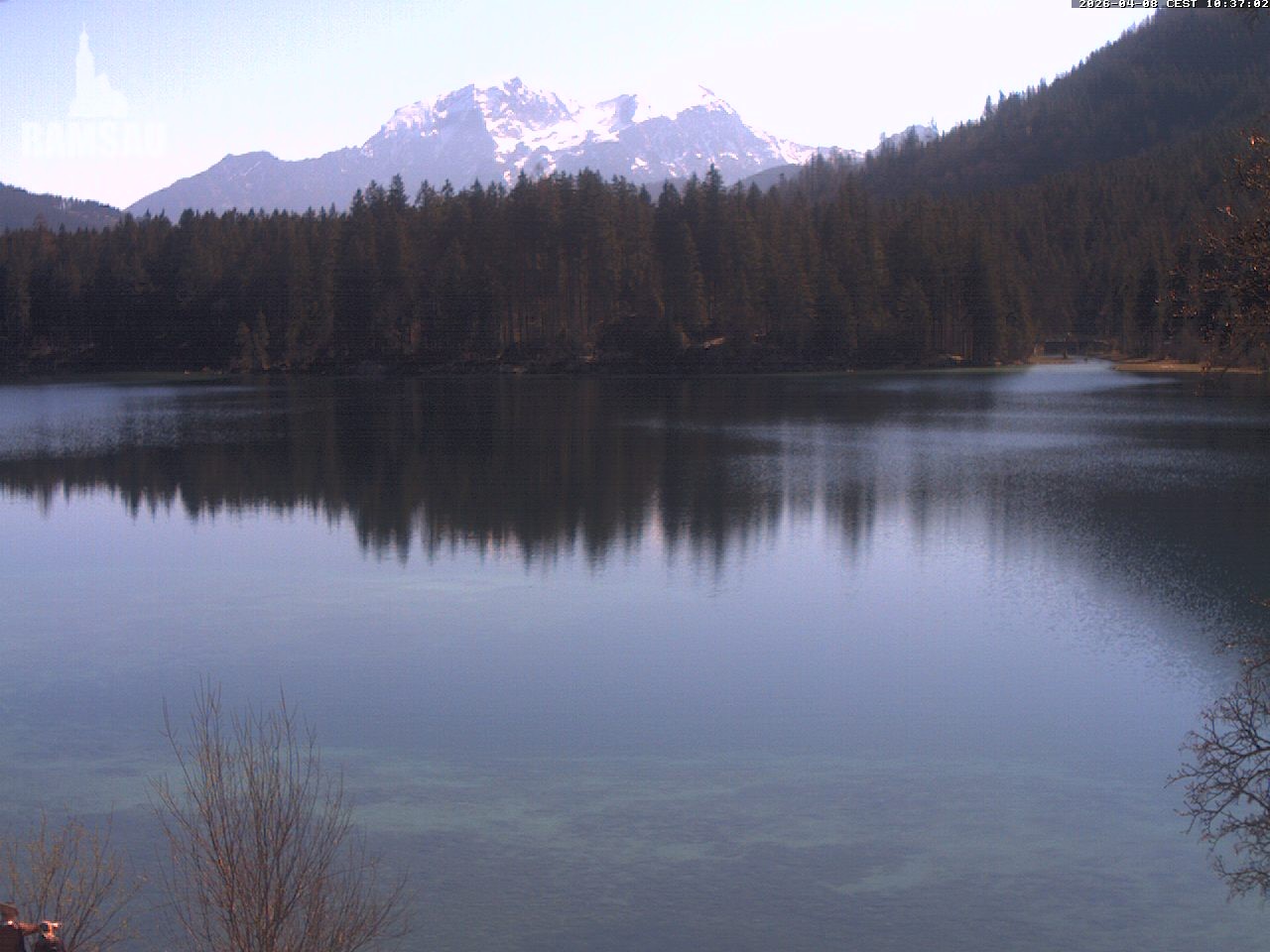 Archiv Foto Webcam Blick auf den Hintersee in Ramsau bei Berchtesgaden