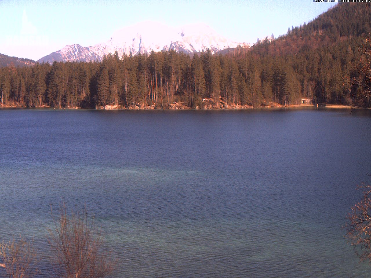 Archiv Foto Webcam Blick auf den Hintersee in Ramsau bei Berchtesgaden