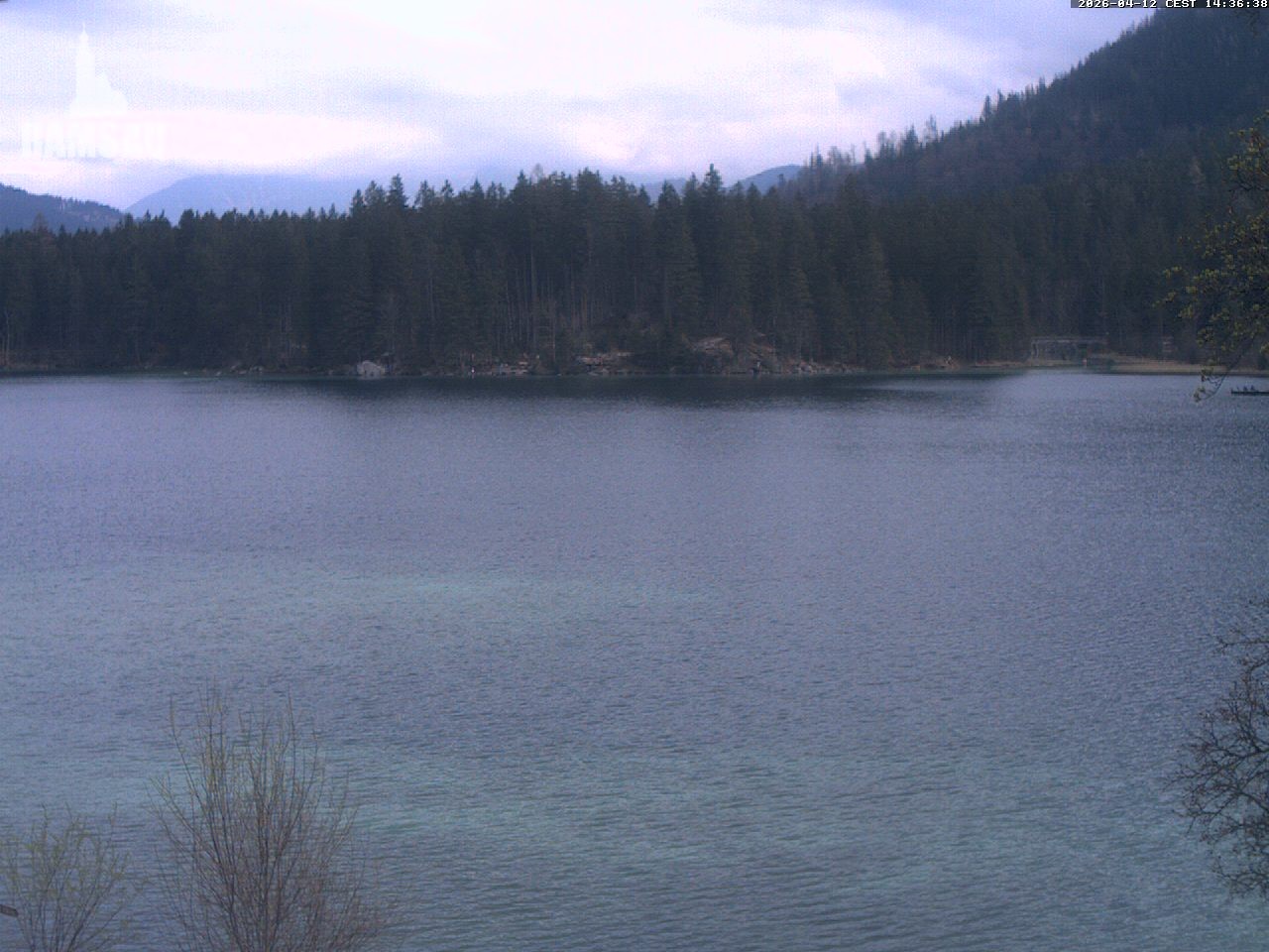 Archived image Webcam View to lake Hintersee