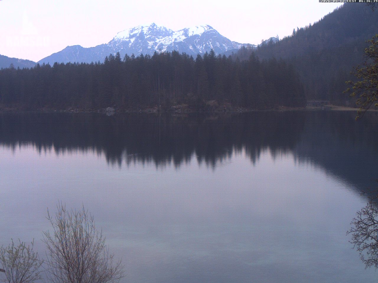 Archiv Foto Webcam Blick auf den Hintersee in Ramsau bei Berchtesgaden