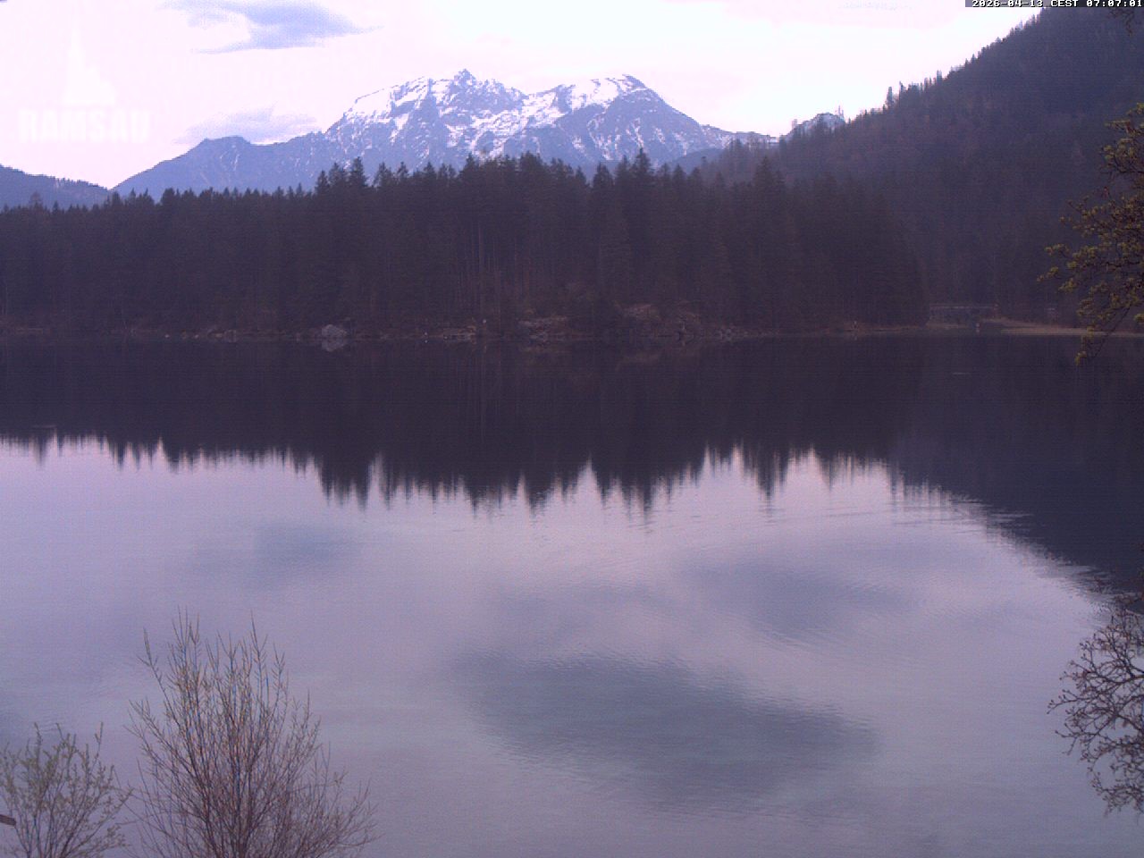 Archiv Foto Webcam Blick auf den Hintersee in Ramsau bei Berchtesgaden