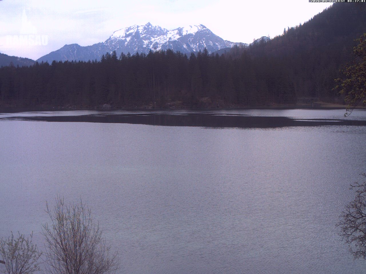 Archiv Foto Webcam Blick auf den Hintersee in Ramsau bei Berchtesgaden