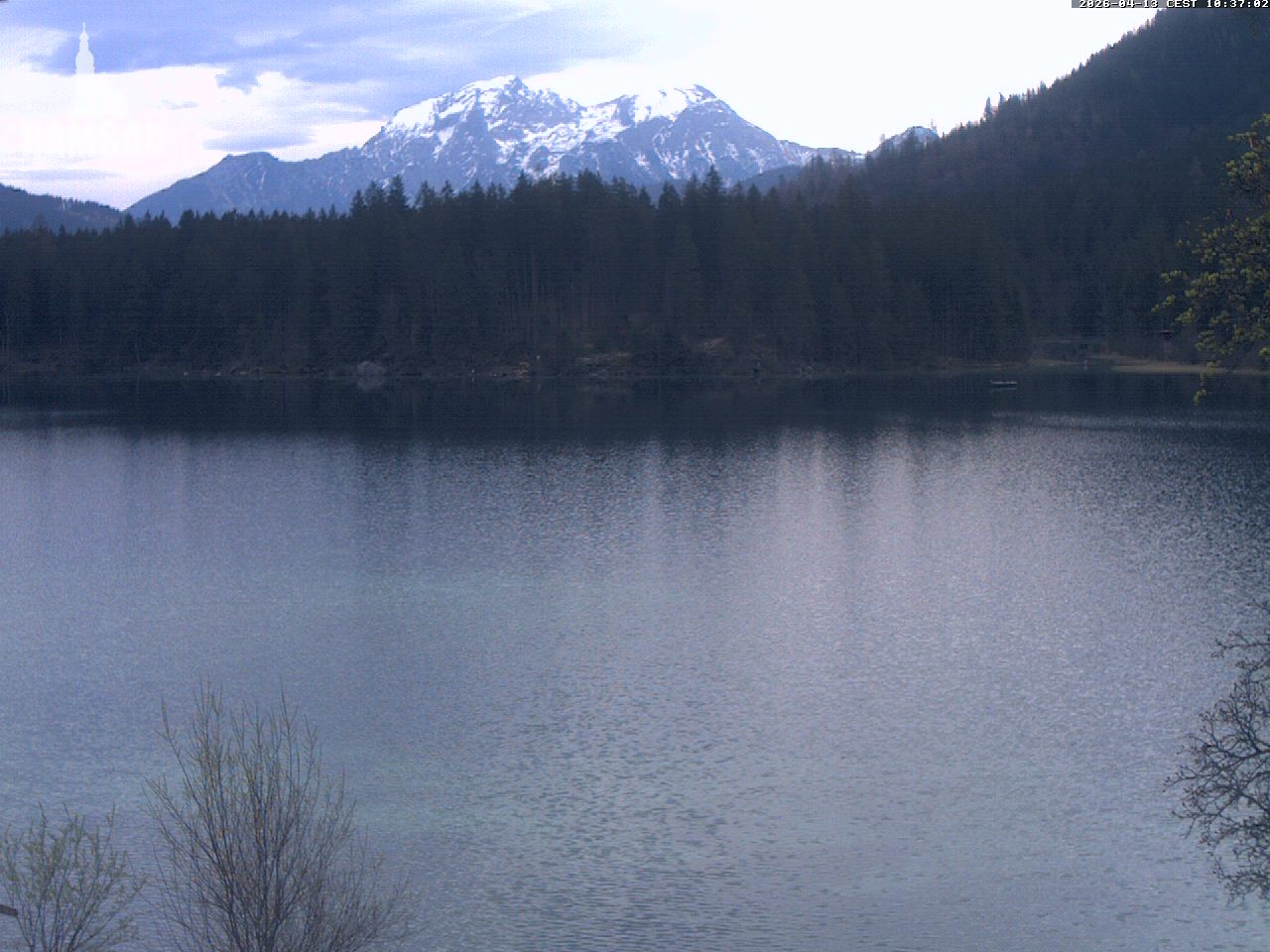 Archiv Foto Webcam Blick auf den Hintersee in Ramsau bei Berchtesgaden
