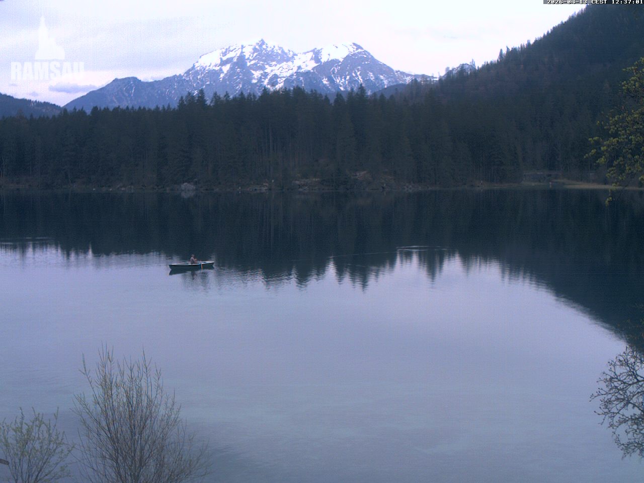 Archiv Foto Webcam Blick auf den Hintersee in Ramsau bei Berchtesgaden