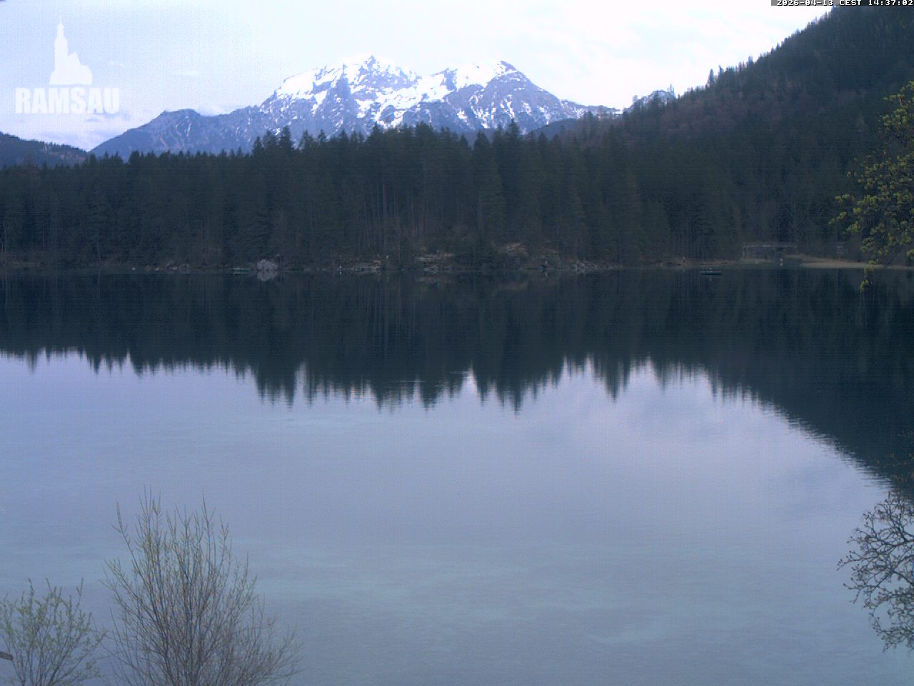 Archiv Foto Webcam Blick auf den Hintersee in Ramsau bei Berchtesgaden