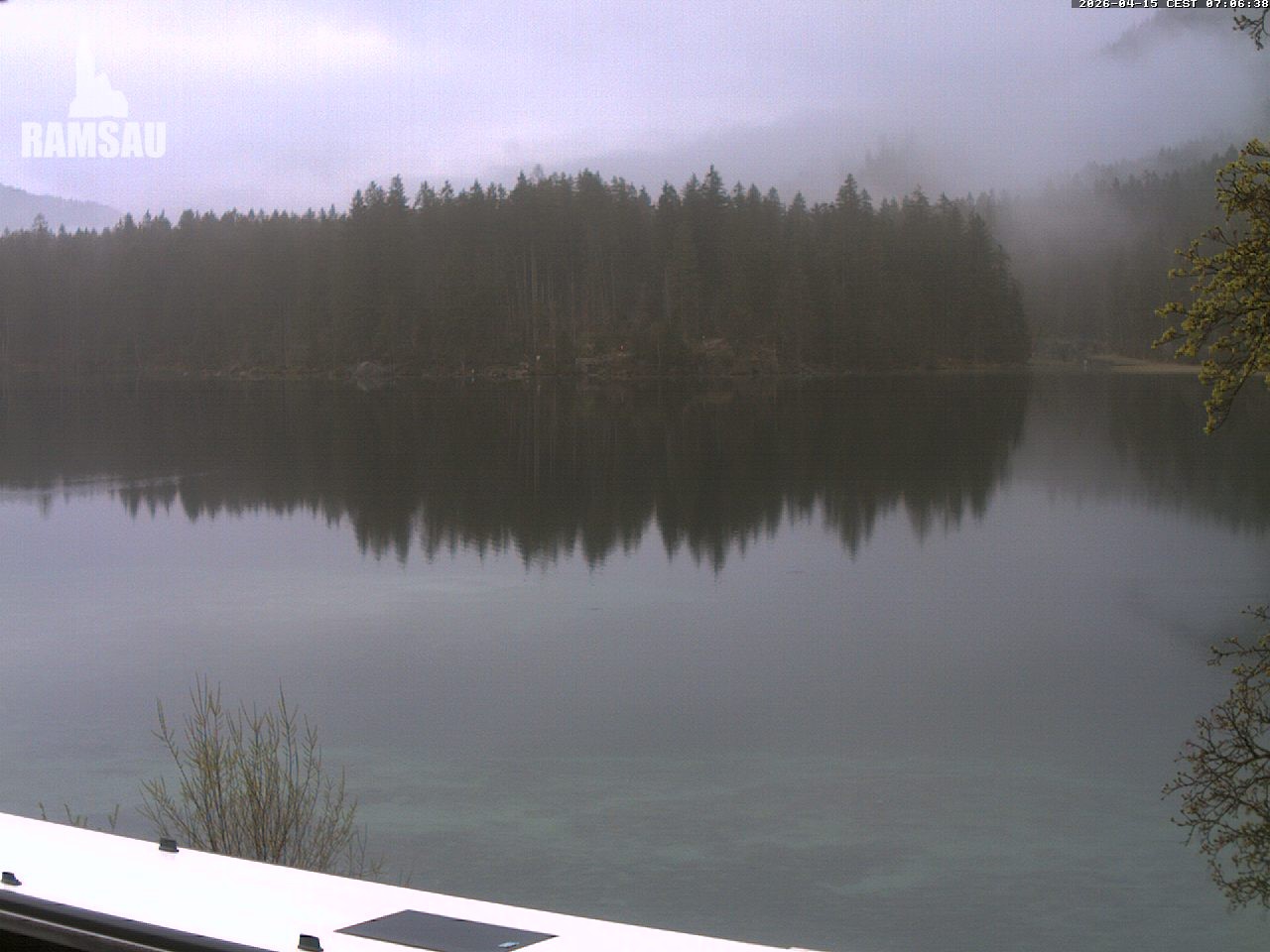 Archiv Foto Webcam Blick auf den Hintersee in Ramsau bei Berchtesgaden