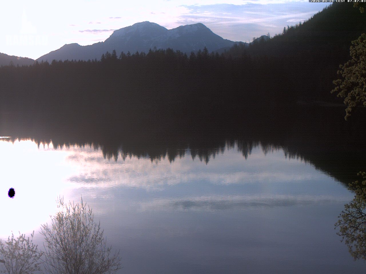 Archiv Foto Webcam Blick auf den Hintersee in Ramsau bei Berchtesgaden