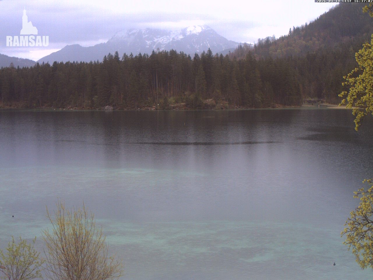 Archiv Foto Webcam Blick auf den Hintersee in Ramsau bei Berchtesgaden