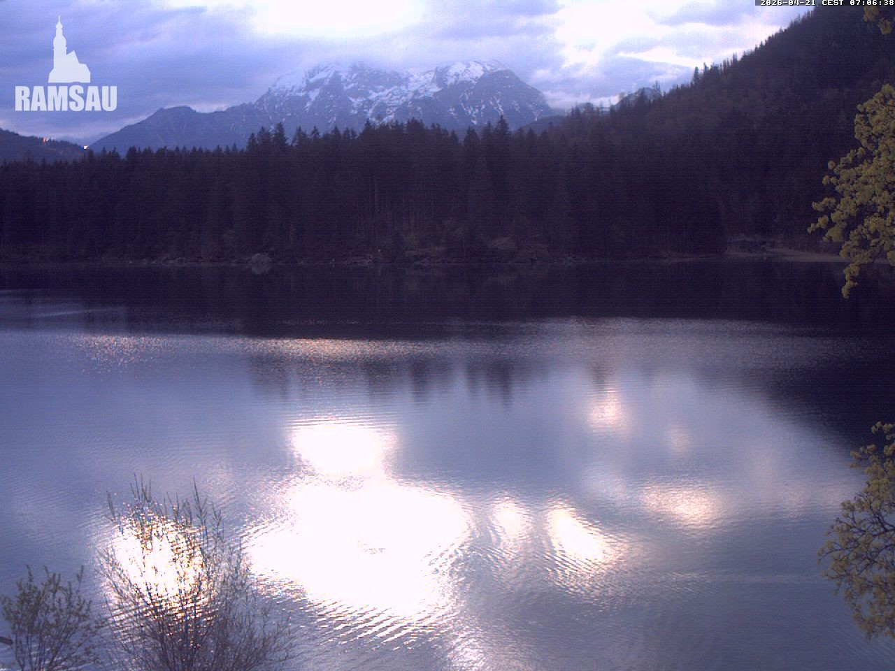 Archiv Foto Webcam Blick auf den Hintersee in Ramsau bei Berchtesgaden