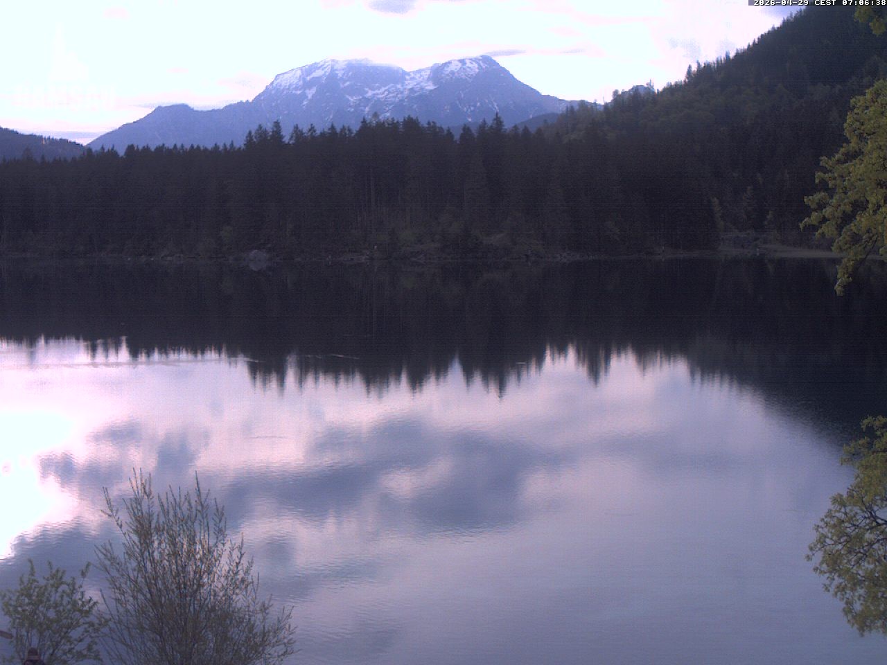 Archiv Foto Webcam Blick auf den Hintersee in Ramsau bei Berchtesgaden