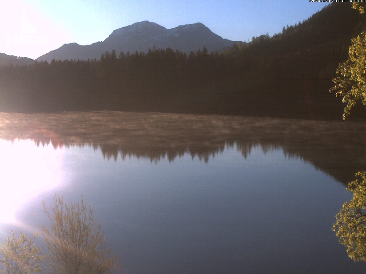 Archiv Foto Webcam Blick auf den Hintersee in Ramsau bei Berchtesgaden
