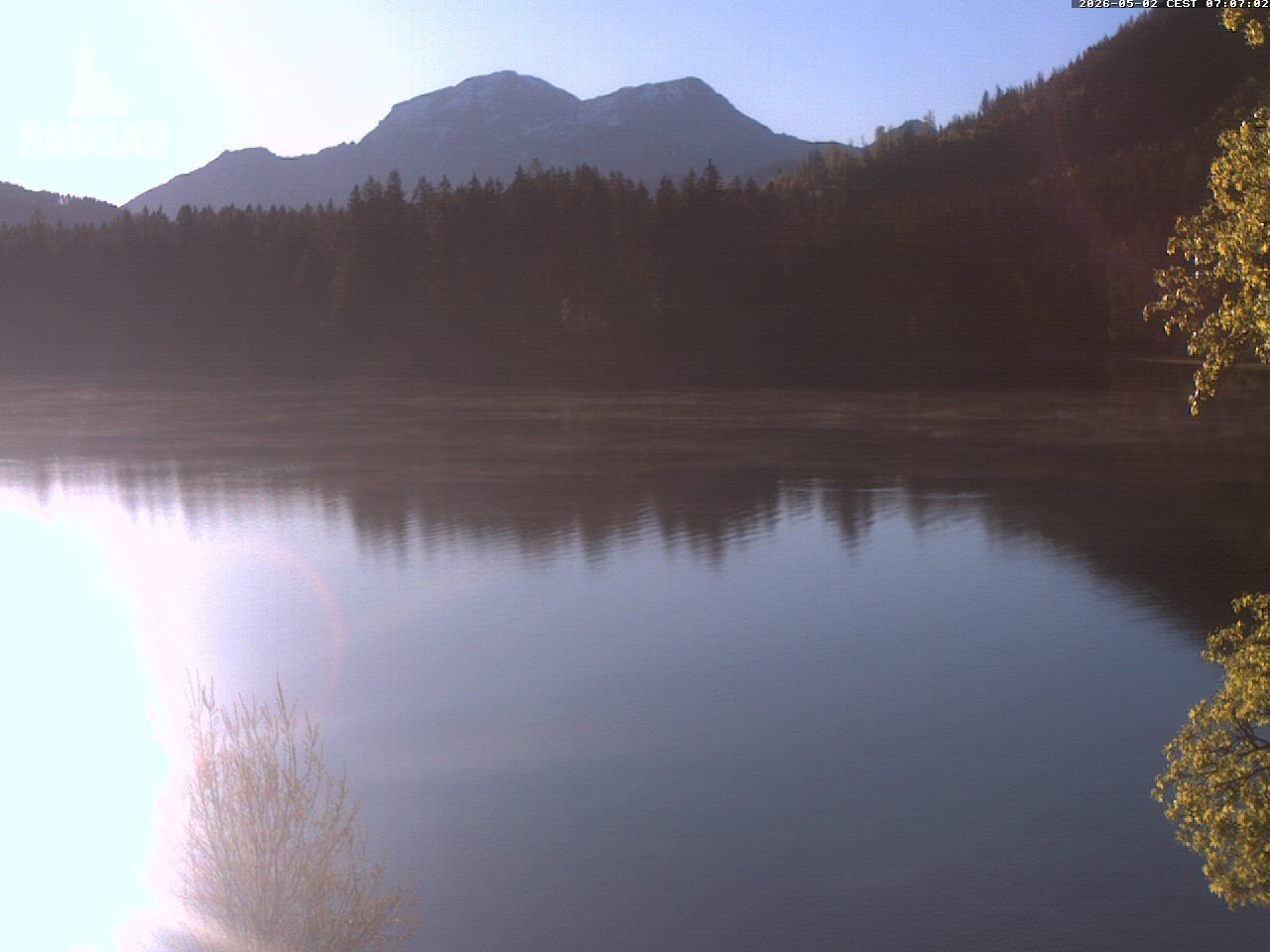Archiv Foto Webcam Blick auf den Hintersee in Ramsau bei Berchtesgaden