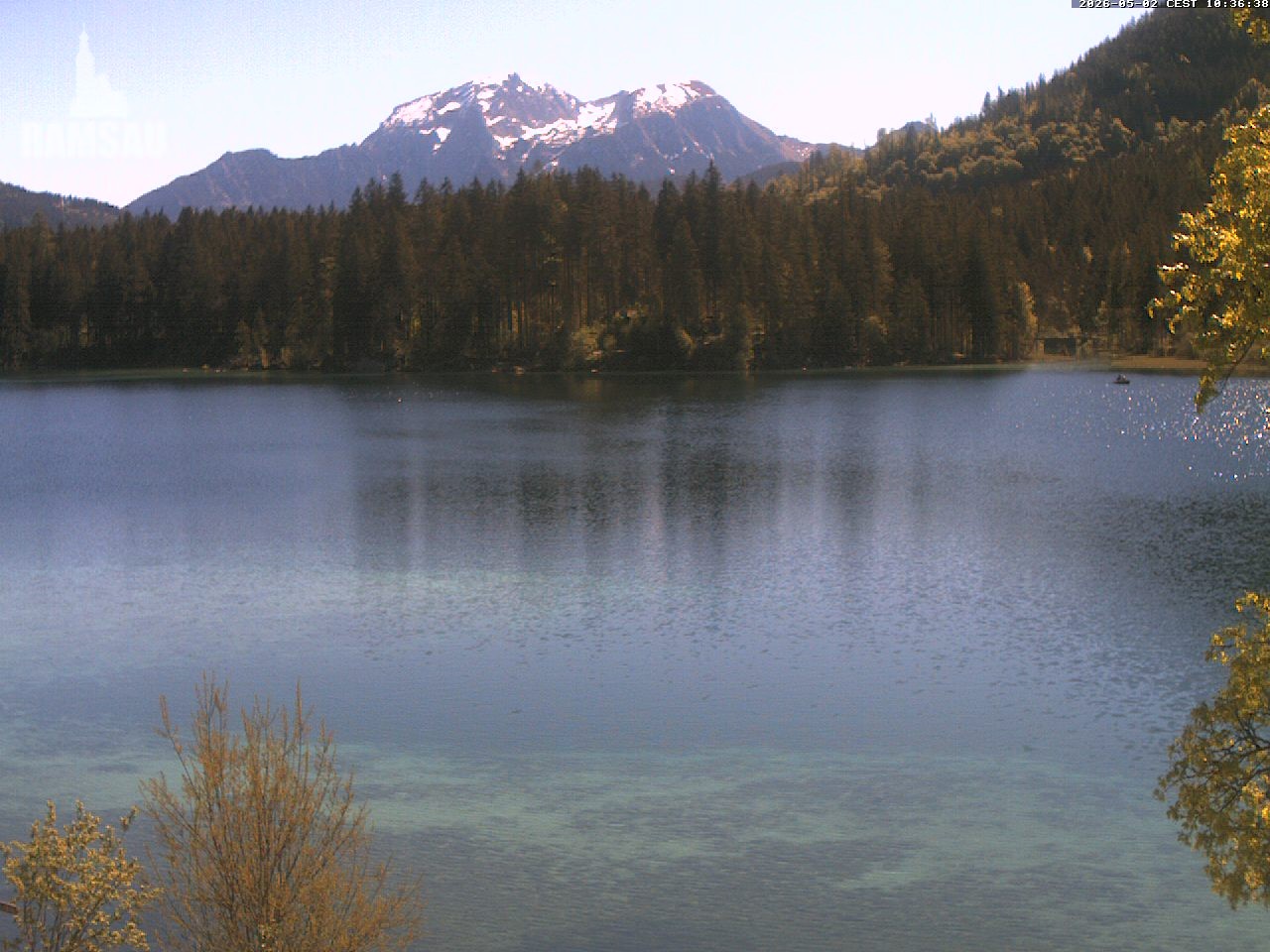 Archiv Foto Webcam Blick auf den Hintersee in Ramsau bei Berchtesgaden