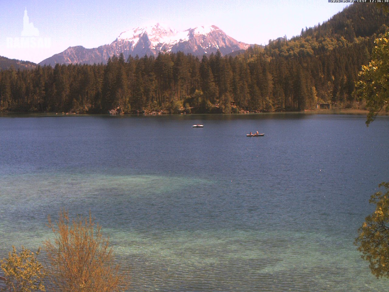 Archiv Foto Webcam Blick auf den Hintersee in Ramsau bei Berchtesgaden