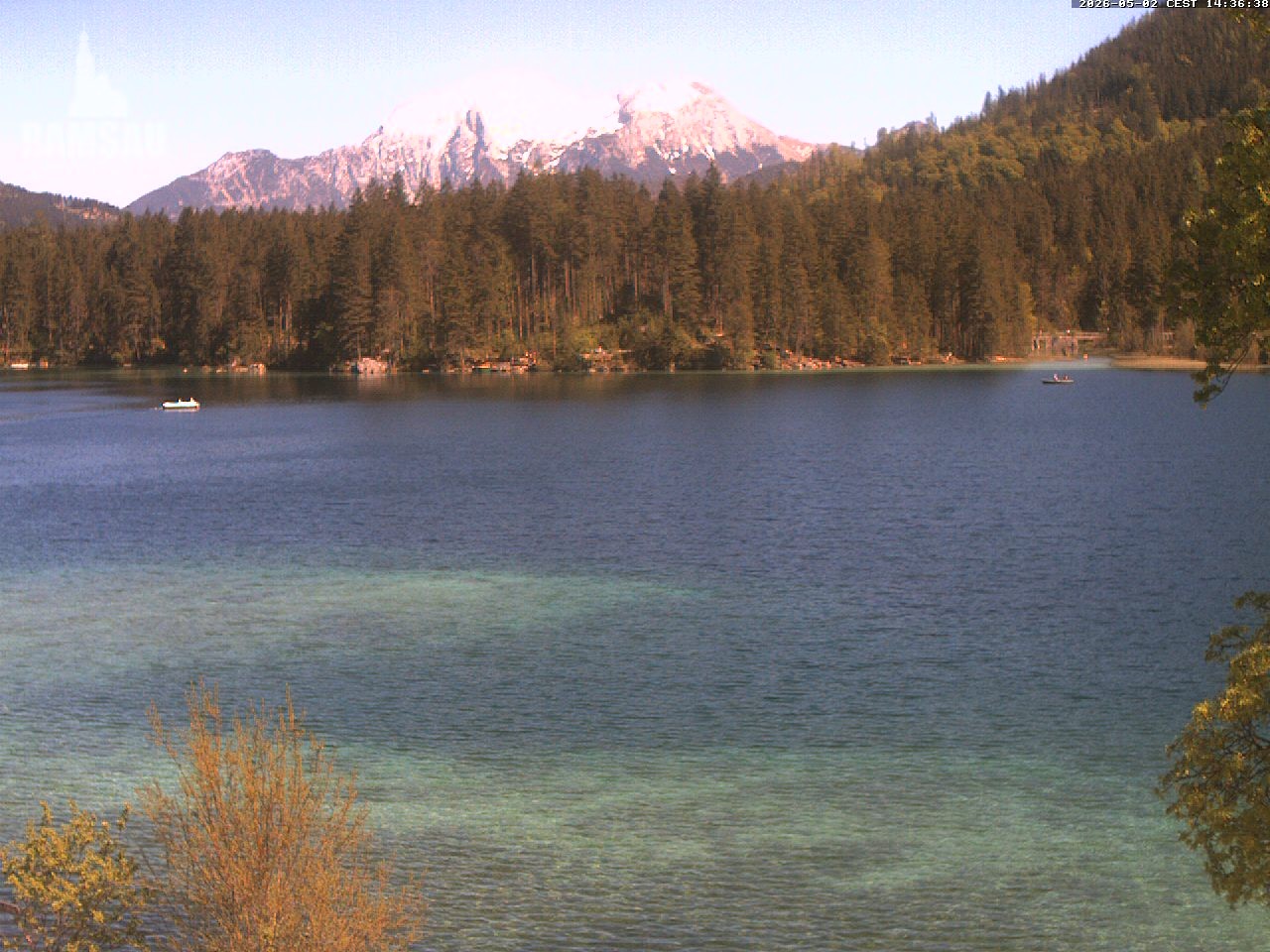 Archiv Foto Webcam Blick auf den Hintersee in Ramsau bei Berchtesgaden
